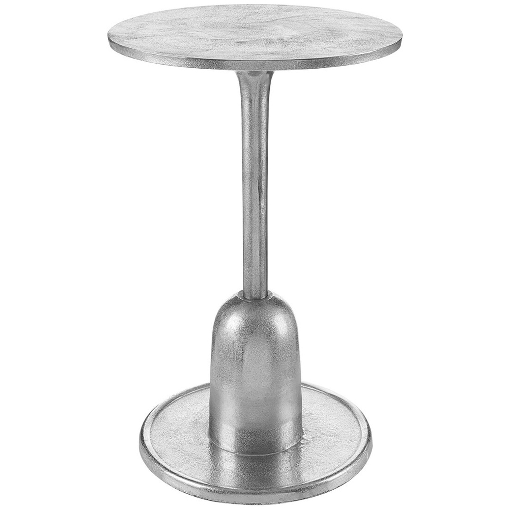 Premier Housewares Silver Finish Side Table Image 2