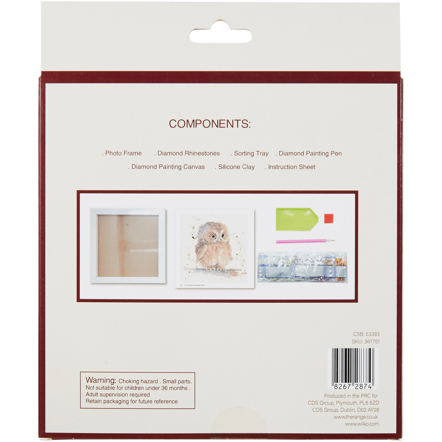Woodland Animals Crystal Framed Kit Image 4