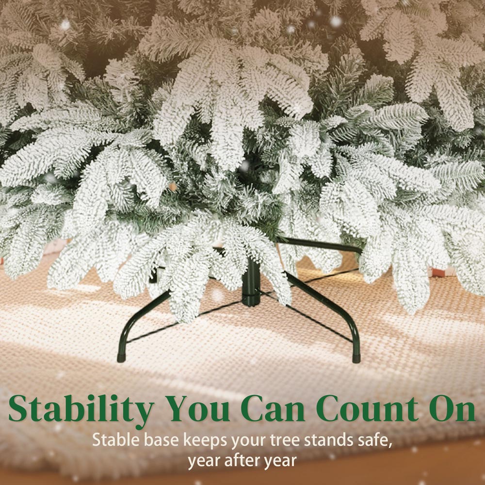 Everglow Snow Flocked Artificial Christmas Tree 7ft Image 7