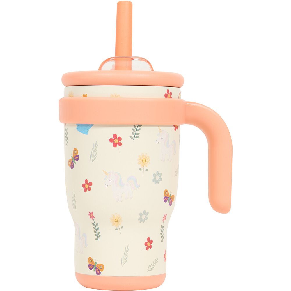 Kids Floral Printed Leakproof Tumbler Image 3