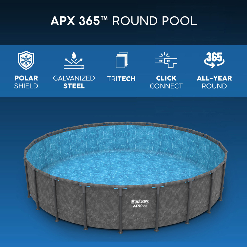 Bestway APX 365 Round Pool Set 18ft x 52 inch Image 7