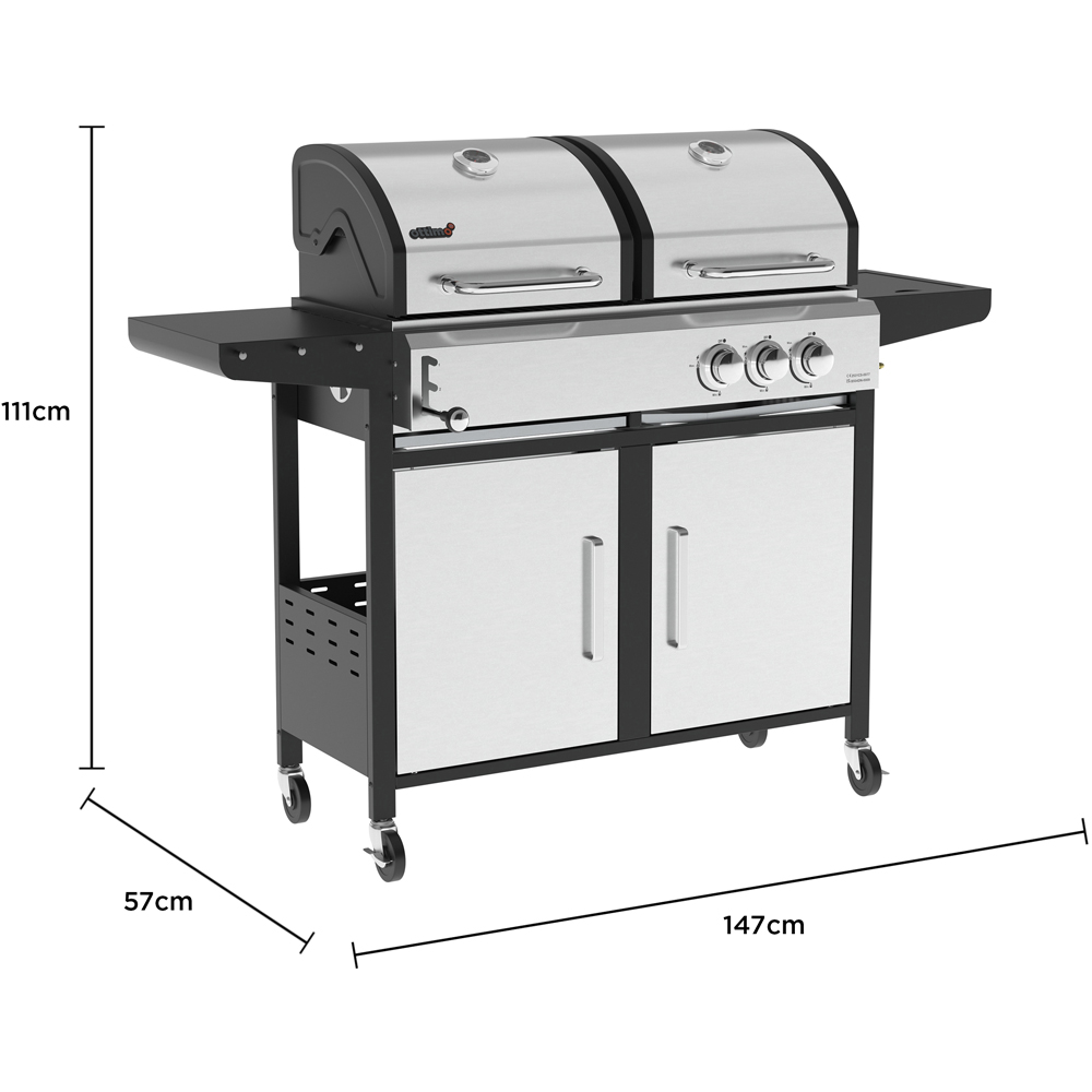 Charles Bentley Ottimo 465 Dual Fuel 2-Burner BBQ Image 9