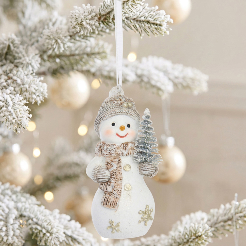 Winter Scandi Hanging Snowman Decoration Image 2
