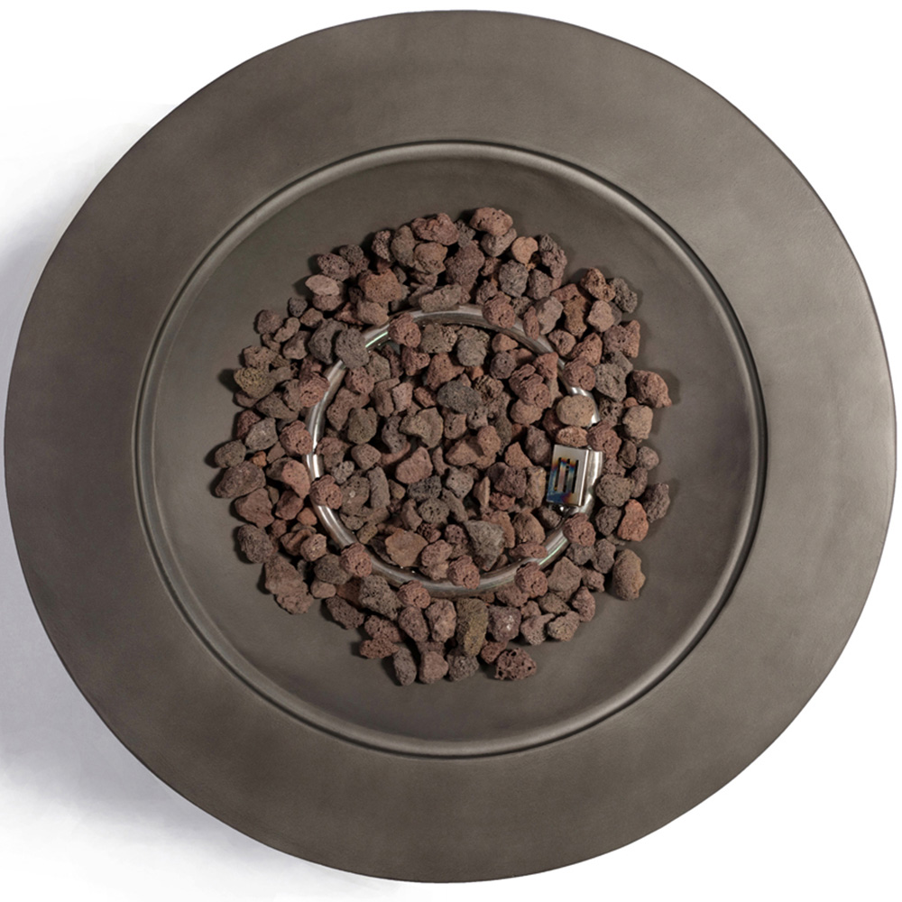 MDA Designs Tabiti Dark Stone Propane Outdoor Firepit Image 3