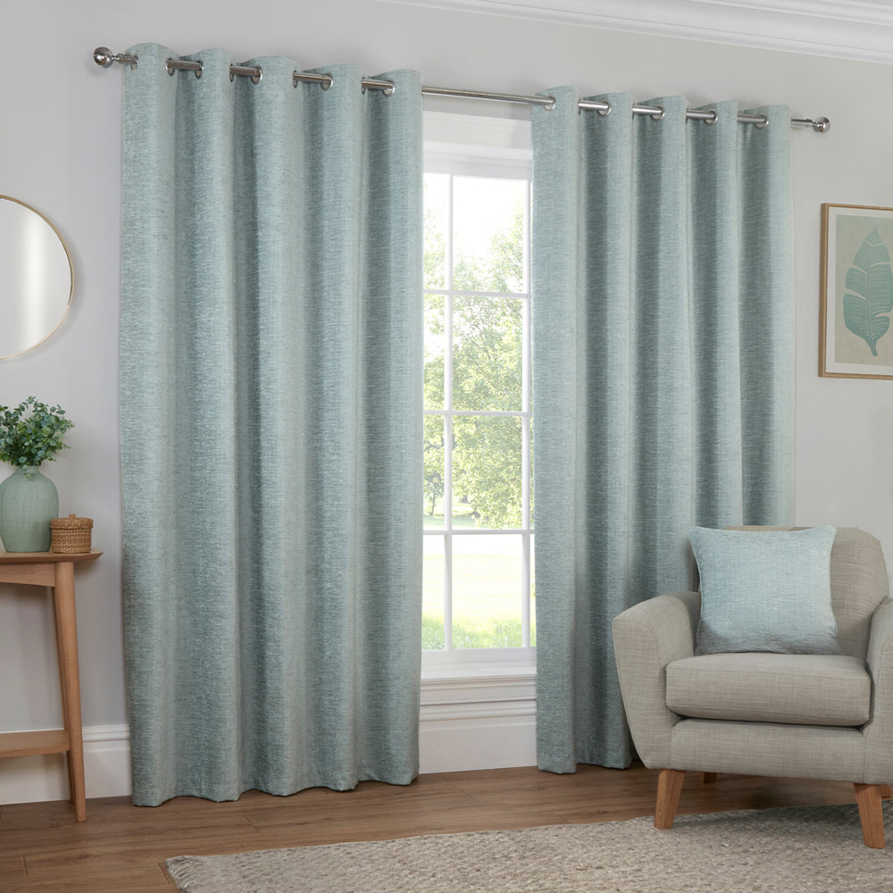 Delphine Blackout Curtain Duck Egg 229cm Image 2