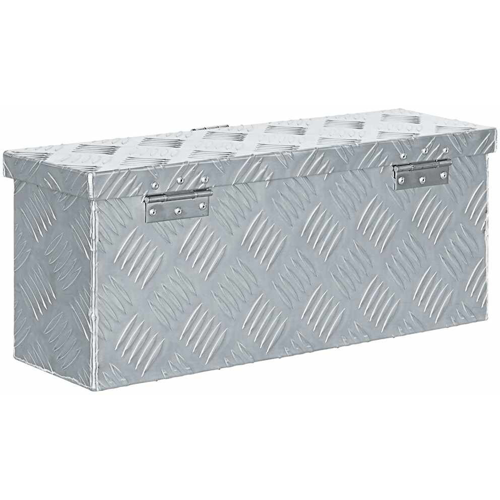 Wallplus Silver Aluminium Storage Box 20 x 48.5x 14cm Image 4
