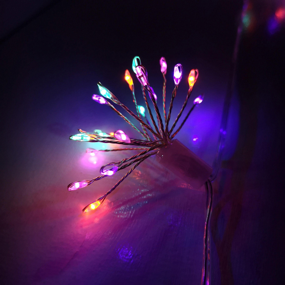 Premier 200 Cool White LED 10 Starburst Christmas Fairy Light Image 7