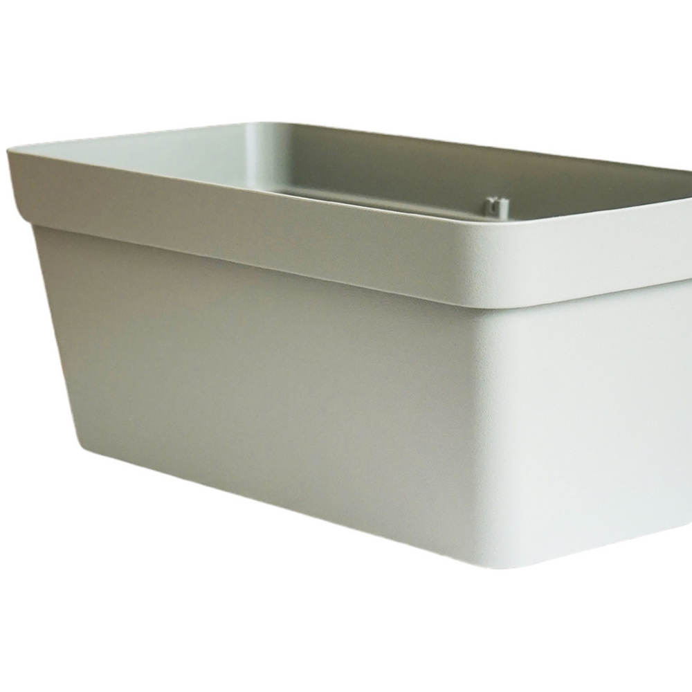 Ivyline Cleo Sage Rectangle Flower Box with Wheels 60cm Image 2