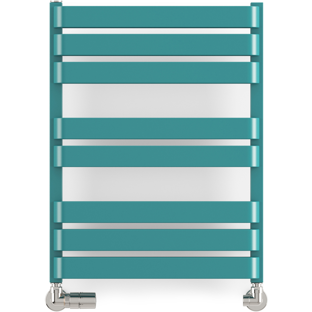 Terma Warp T Bold Matt Teal Heated Towel Rail 1569 BTU 655 x 500mm Image 3