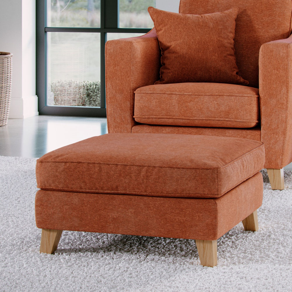 Marlon City Terracota Footstool Image 3