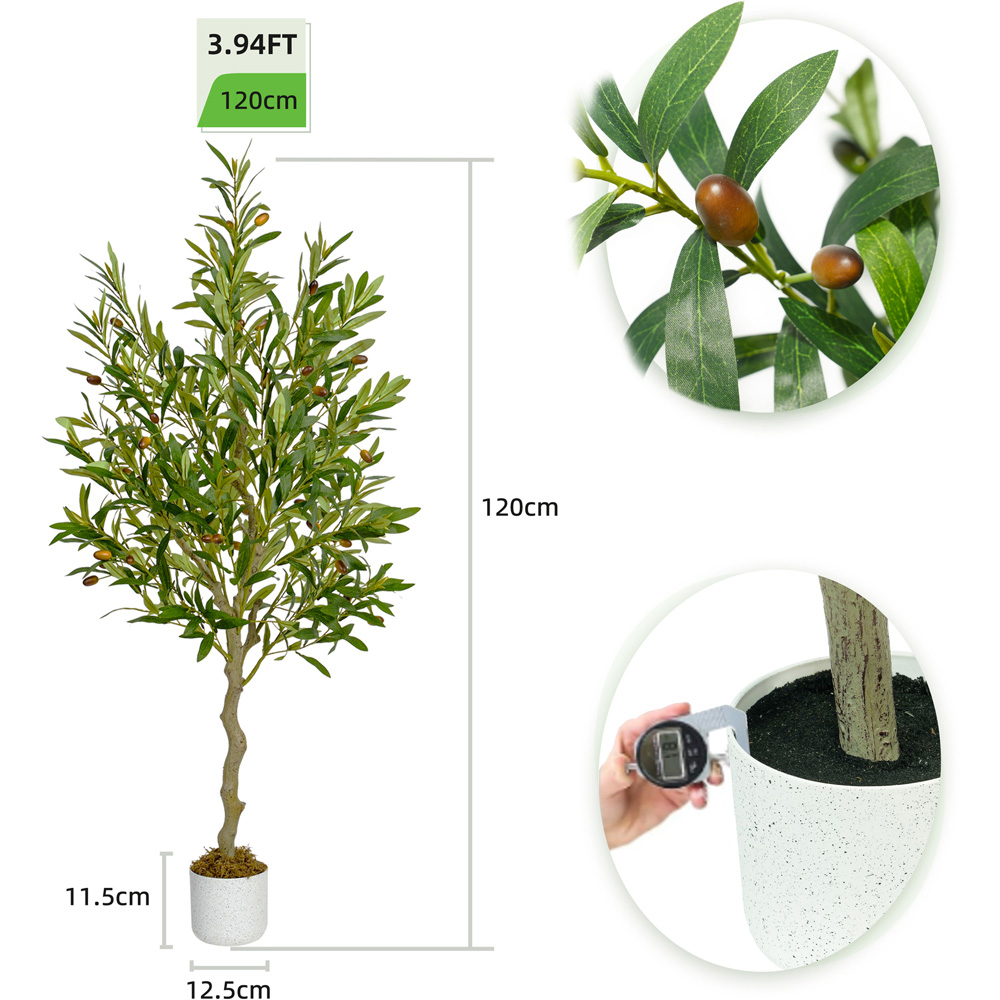 Olive Tree Indoor Artificial Plant 120cm Image 6