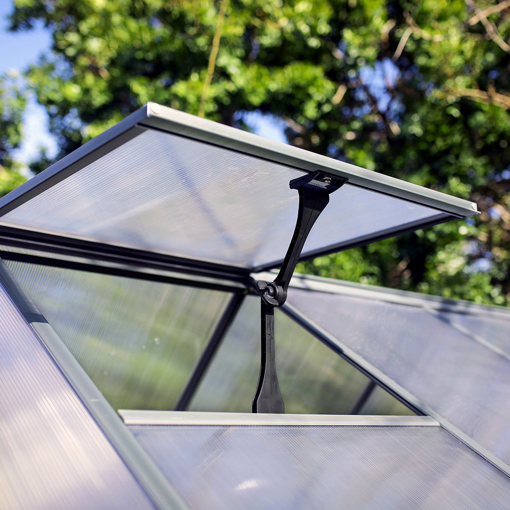Palram Canopia Hybrid Grey Polycarbonate 6 x 6ft Greenhouse Image 4