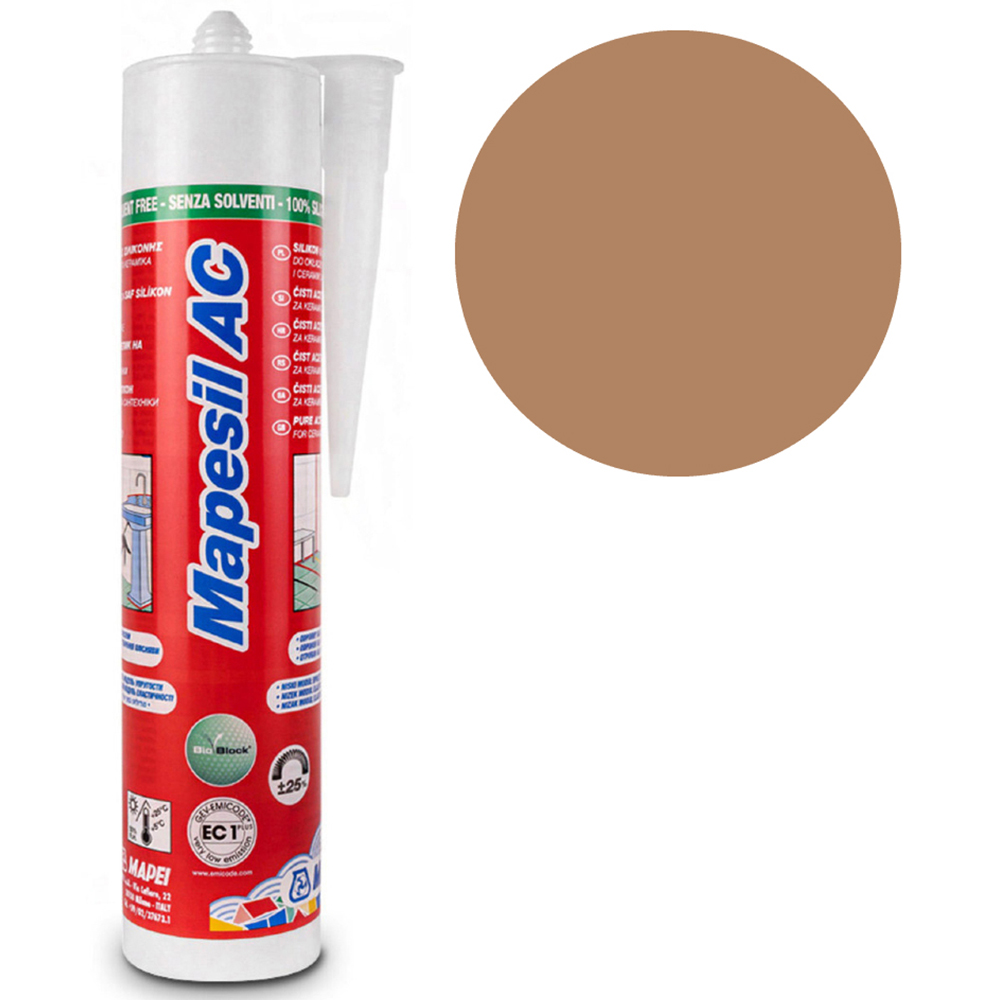 MAPEI Mapeisil AC 142 Brown Silicone Sealant 310ml Image 2