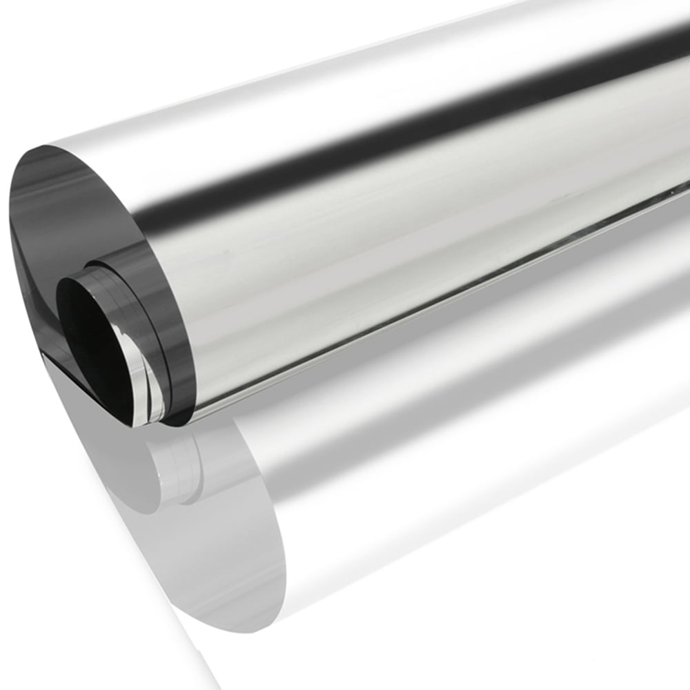 Living and Home Silver One Way Privacy Self Adhesive Mirror Window Film 100 x 50cm Image 3