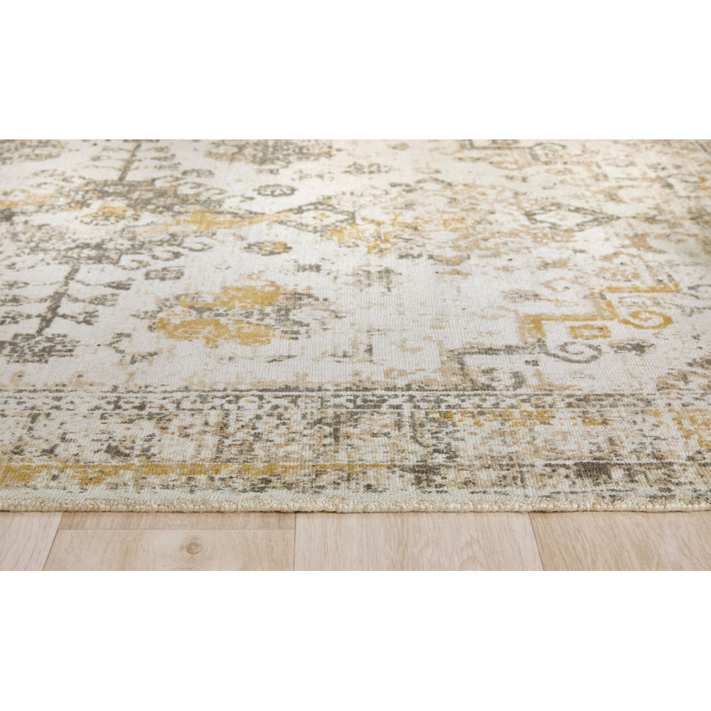 Origins Vogue Light Grey and Ochre Rug 160 x 230cm Image 4