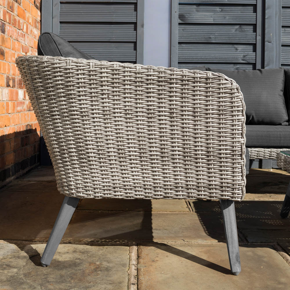 Rowlinson Hanoi 5 Seater Grey Corner Sofa Set Image 6