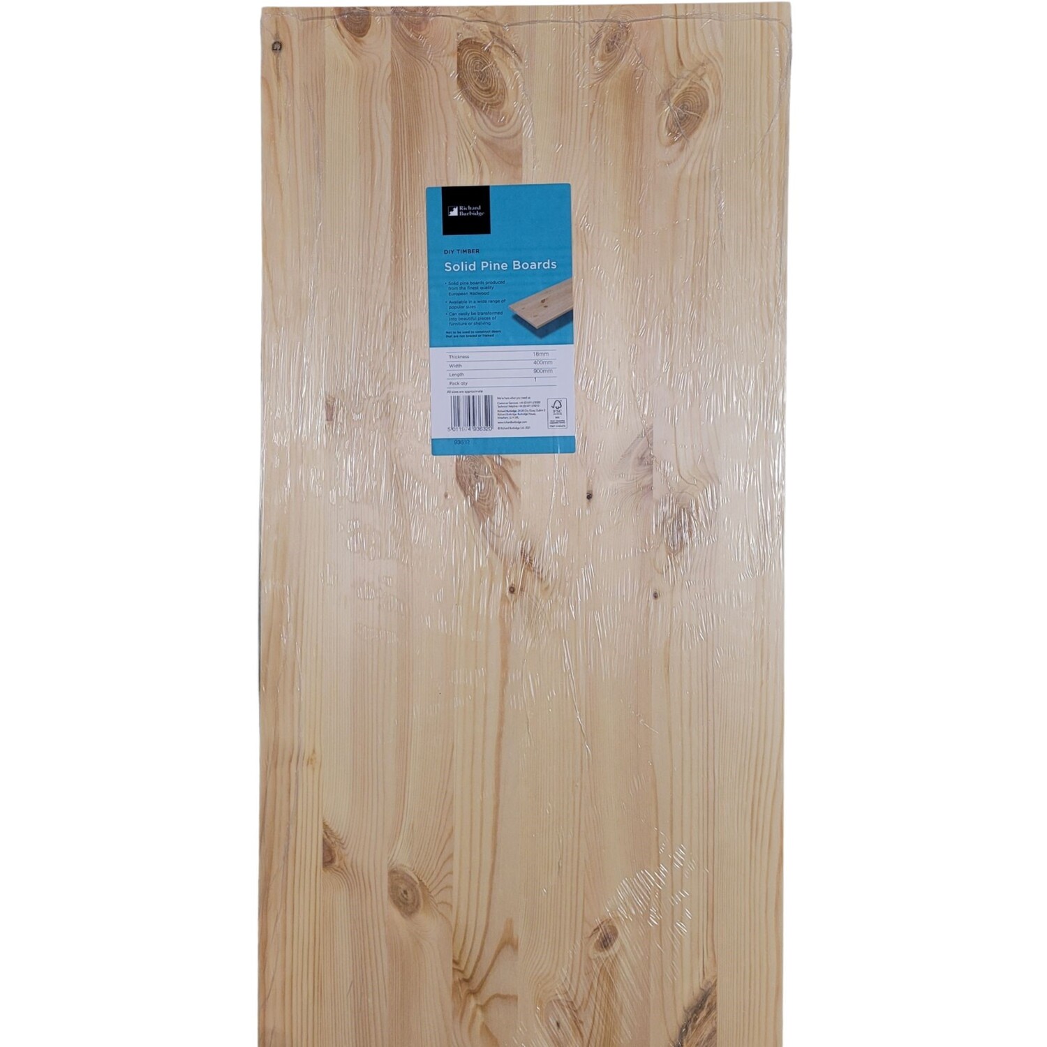 Solid Pine Panel Craft Board Natural 120cm 20cm Image 3