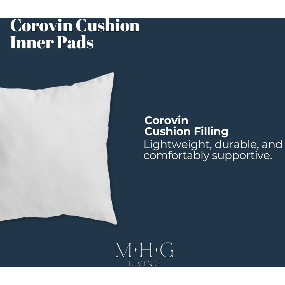 MHG Living White Hollowfibre Non-Woven Square Cushion Pad 50.8 x 50.8cm 2 Pack Image 4
