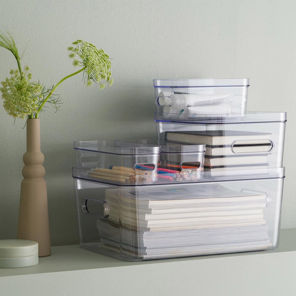 SmartStore Compact Clear Large Storage Box 15.4L 3 Pack Image 2