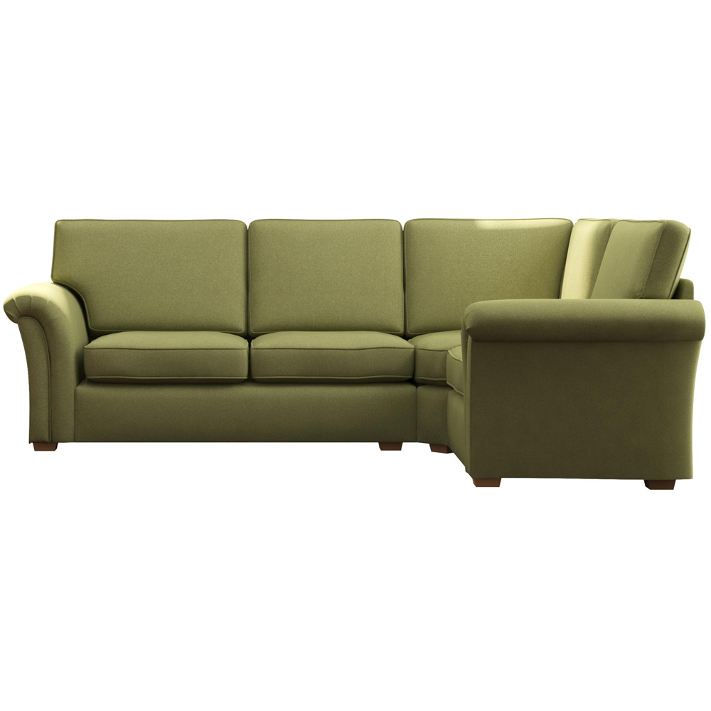 Castleacre 3 Seater Venice Olive Left Hand Fixed Back Corner Sofa Image 3