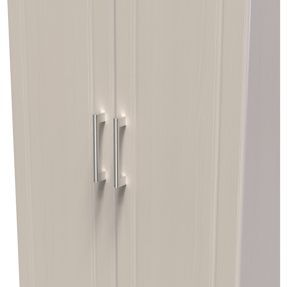 Crowndale Kent Ready Assembled 2 Door Kashmir Ash and Modern Oak Wardrobe Image 5