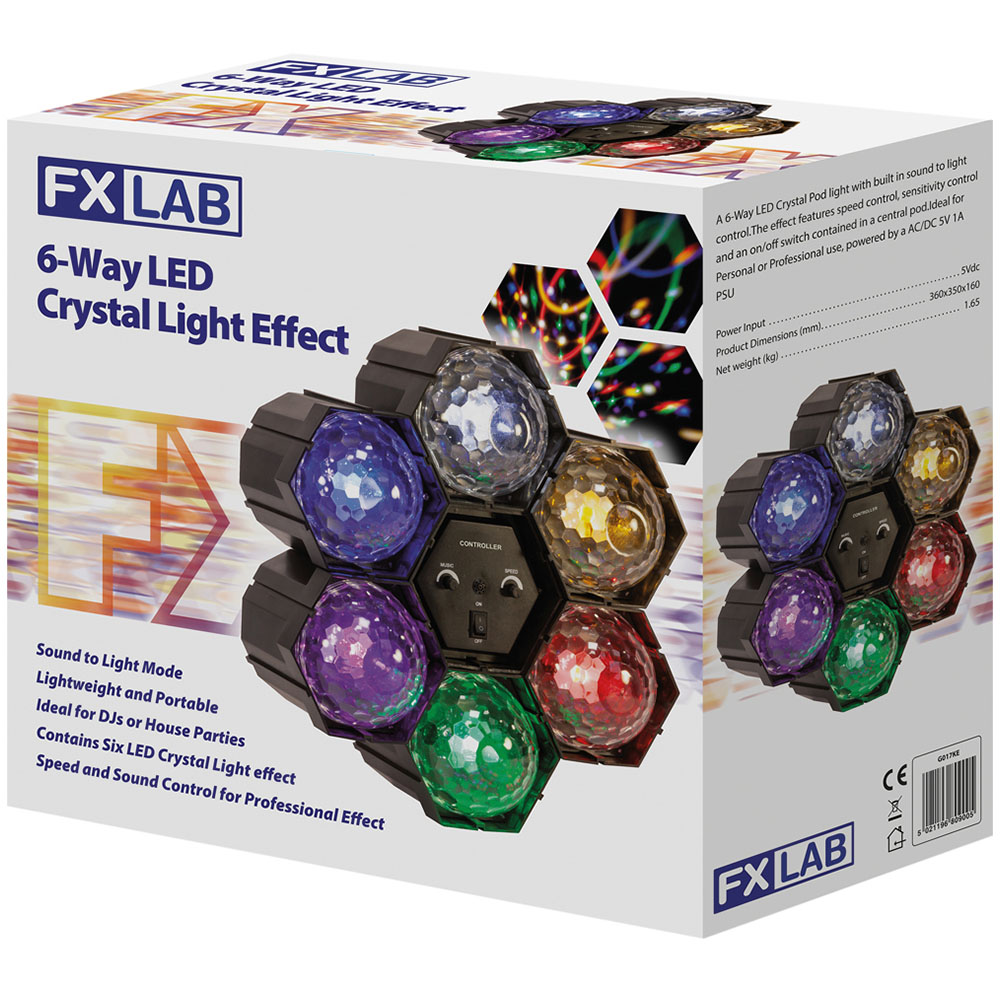 FX Lab 6 Way LED Crystal Light Effect Image 6