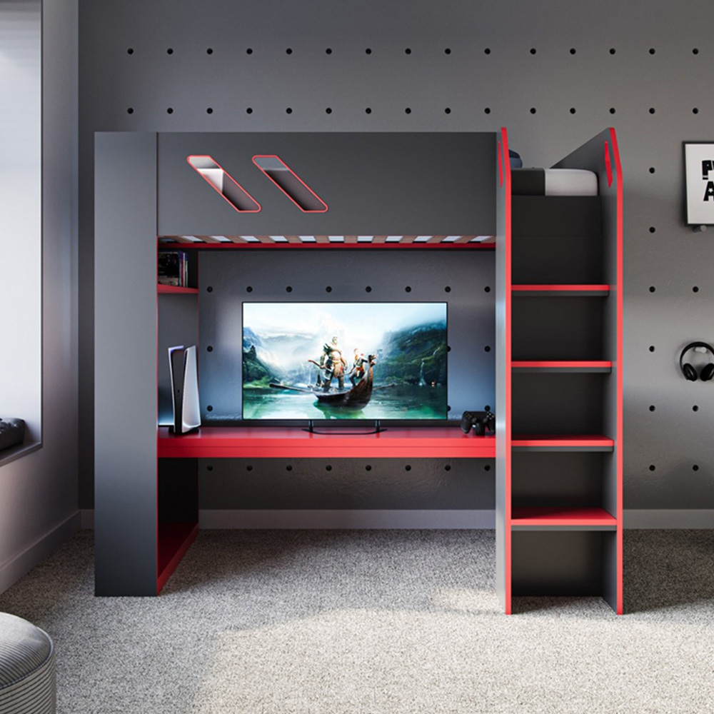 Recoil Orbit Single Gaming High Sleeper Bed Image 2