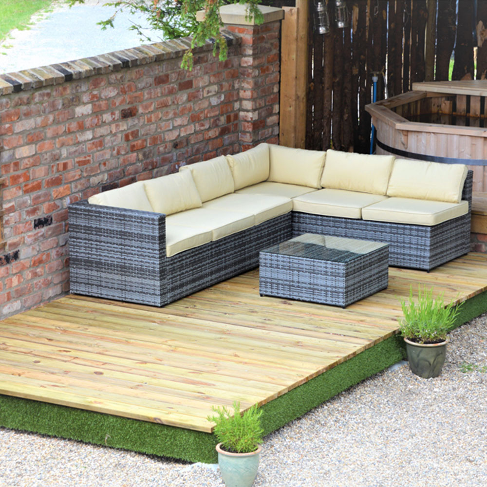 Swift Foundations Swift Deck Complete Garden Decking Kit 2.4 x 7.0m Image 2