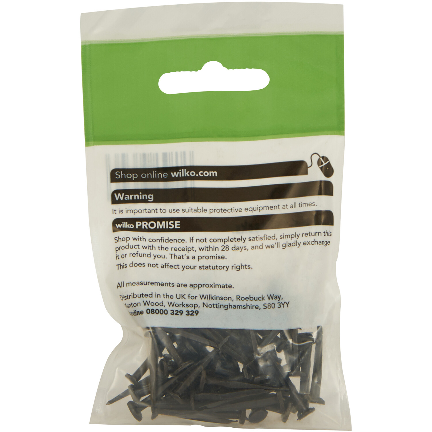 Wilko 25mm Blue Cut Tack 50g Image 3