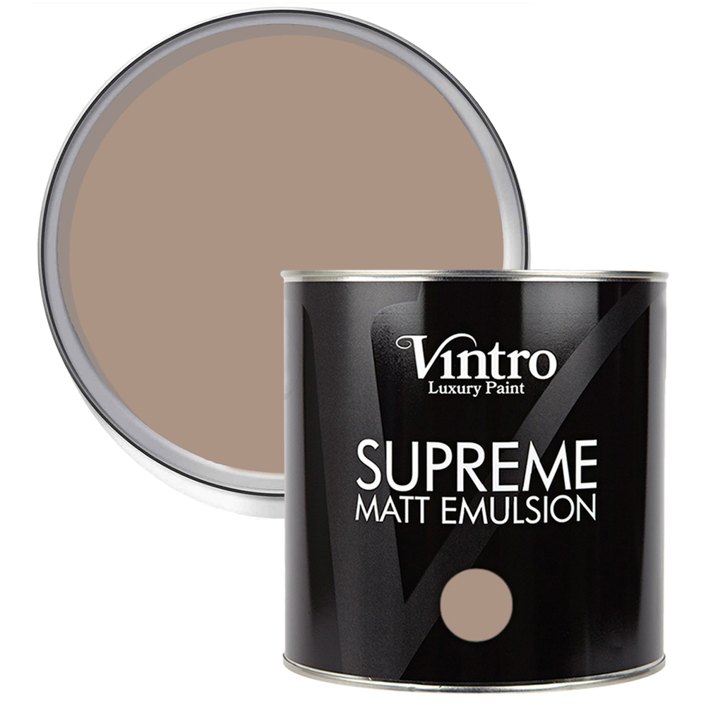 Vintro Paint Café au Lait Matt Emulsion Interior Paint 2.5L Image 1