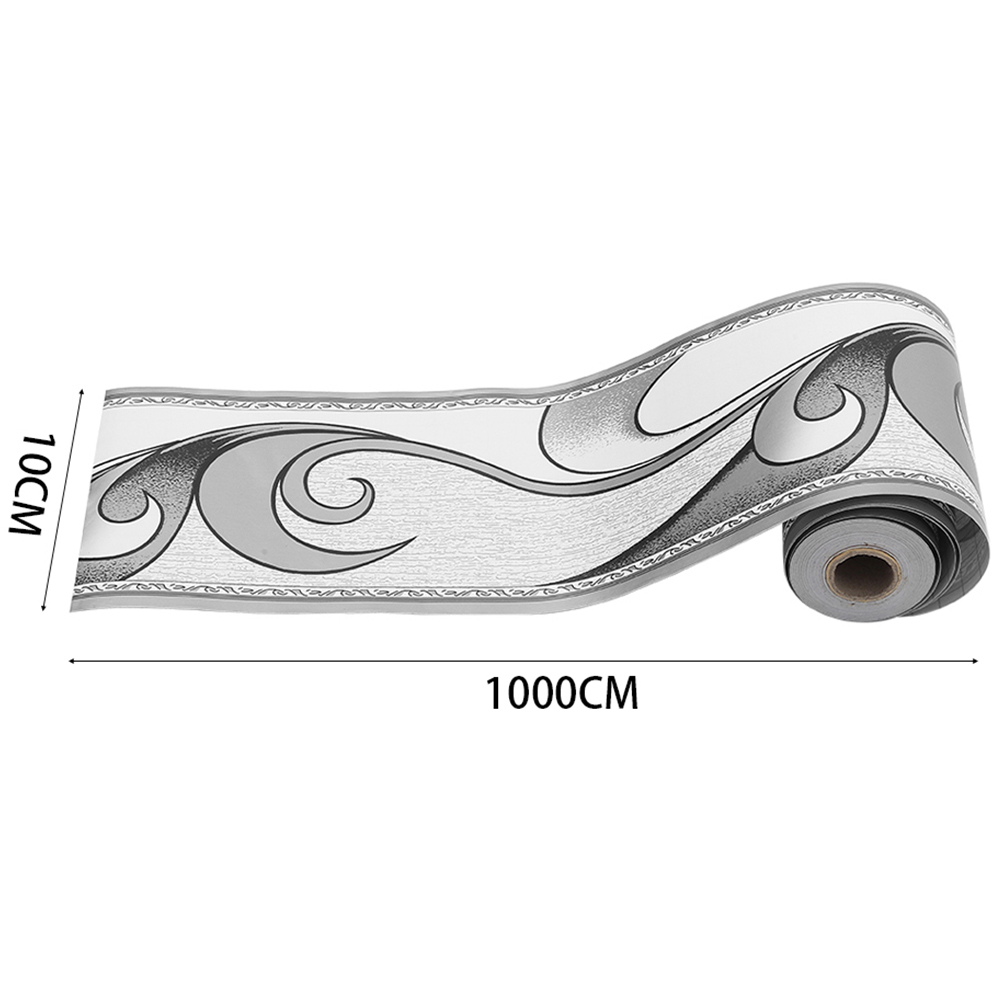 Living and Home PVC Silver Grey Wallpaper Image 9