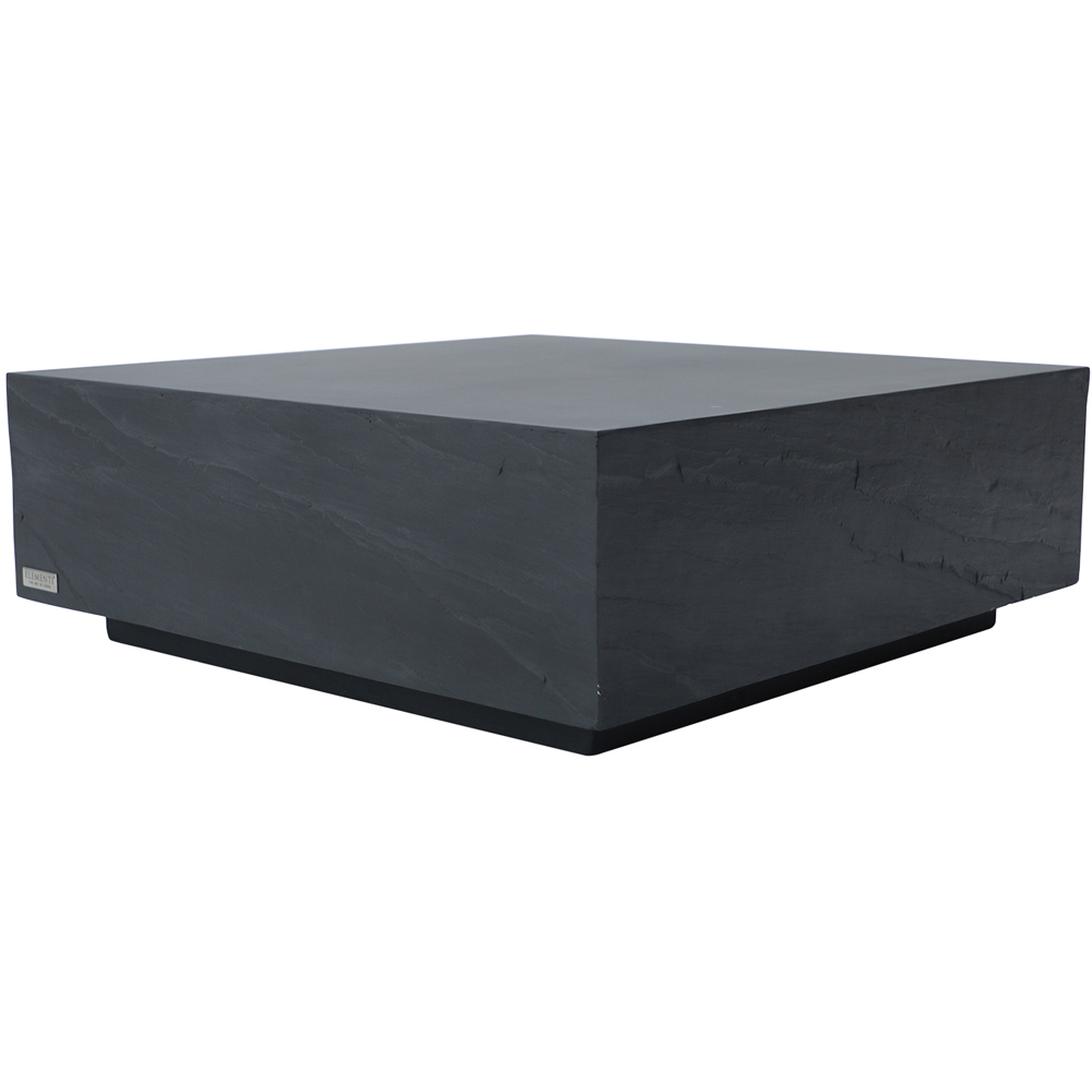 Elementi Colorado Slate Black GRC Large Coffee Table Image 3