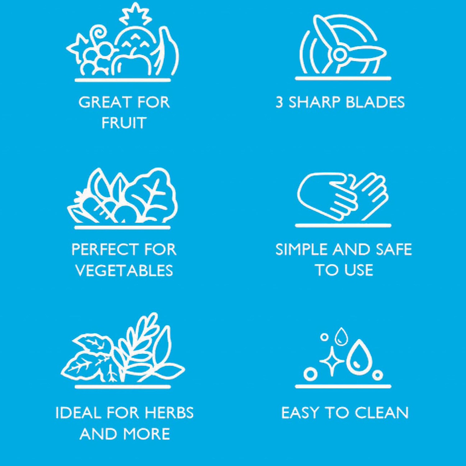 Push and Chop Food Chopper - White Image 3