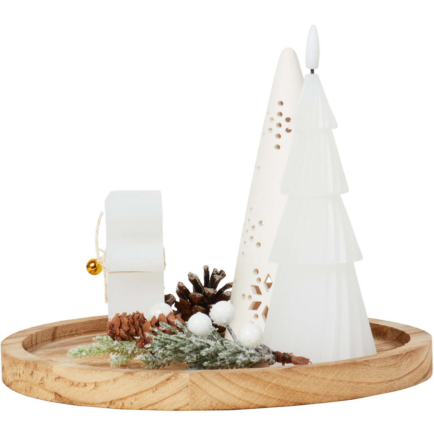 Alpine Forest Candle Tray - White Image 4
