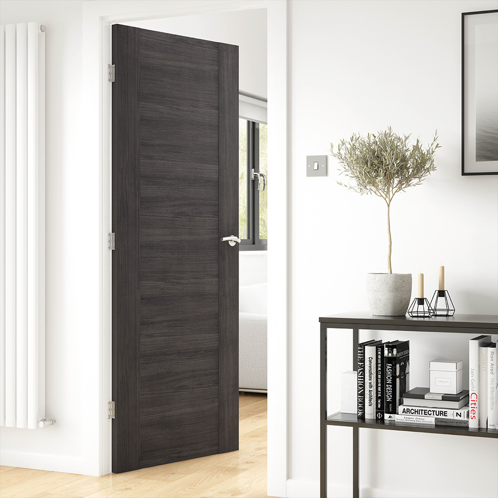 JB Kind Alabama Contemporary Dark Grey Laminated Internal Door 1981 x 610mm Image 2