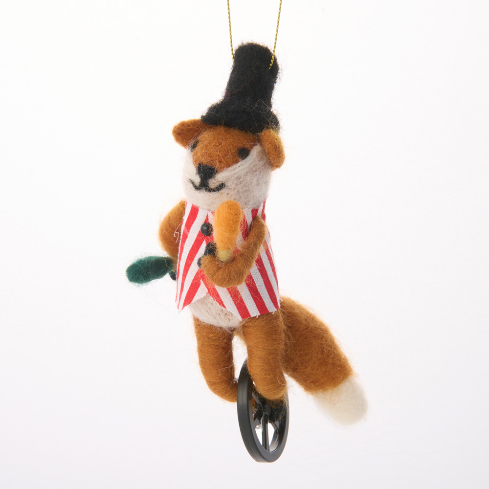 Wool Circus Fox Hanging Decoration Image 2