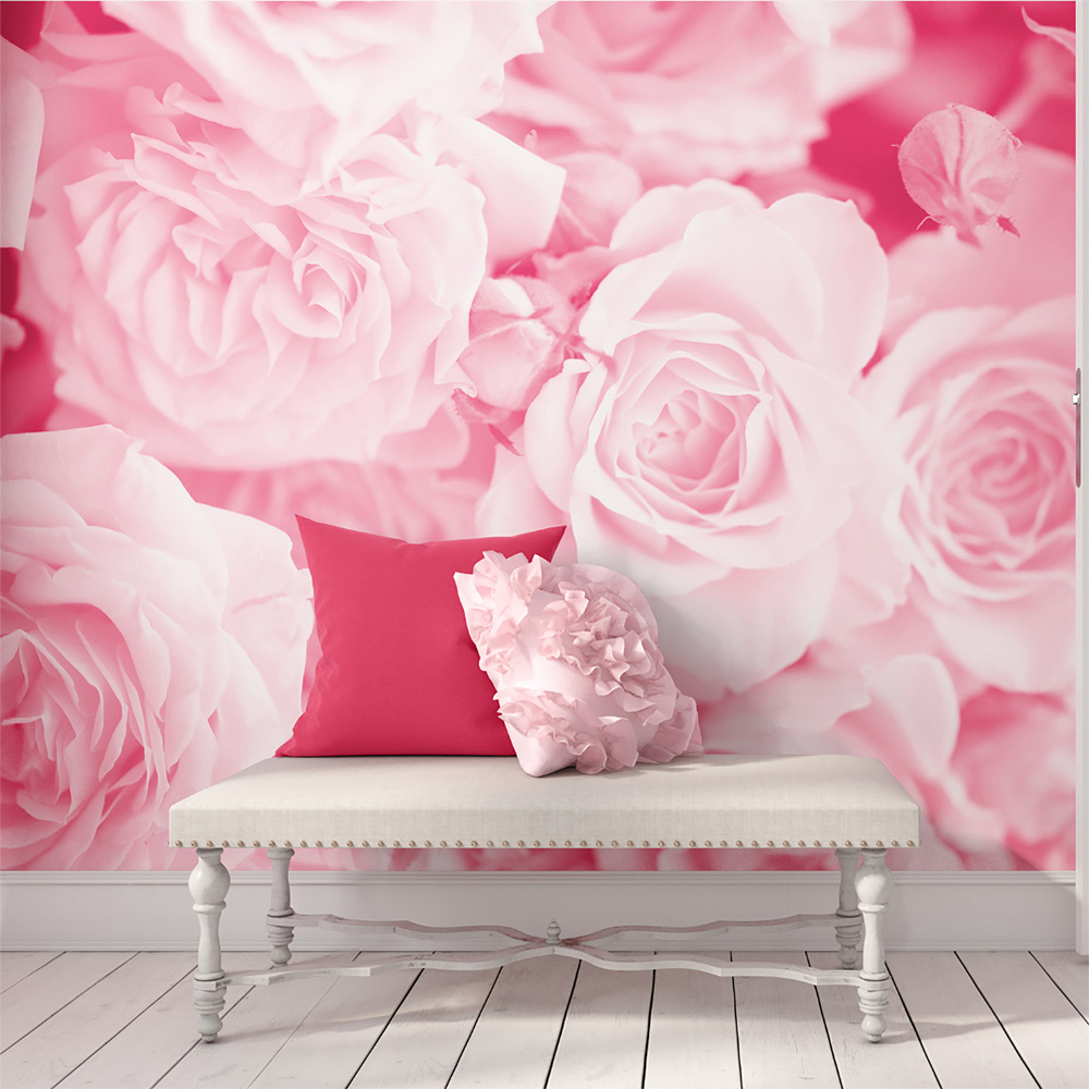 Origin Murals Petals Pink Wall Mural Image 1