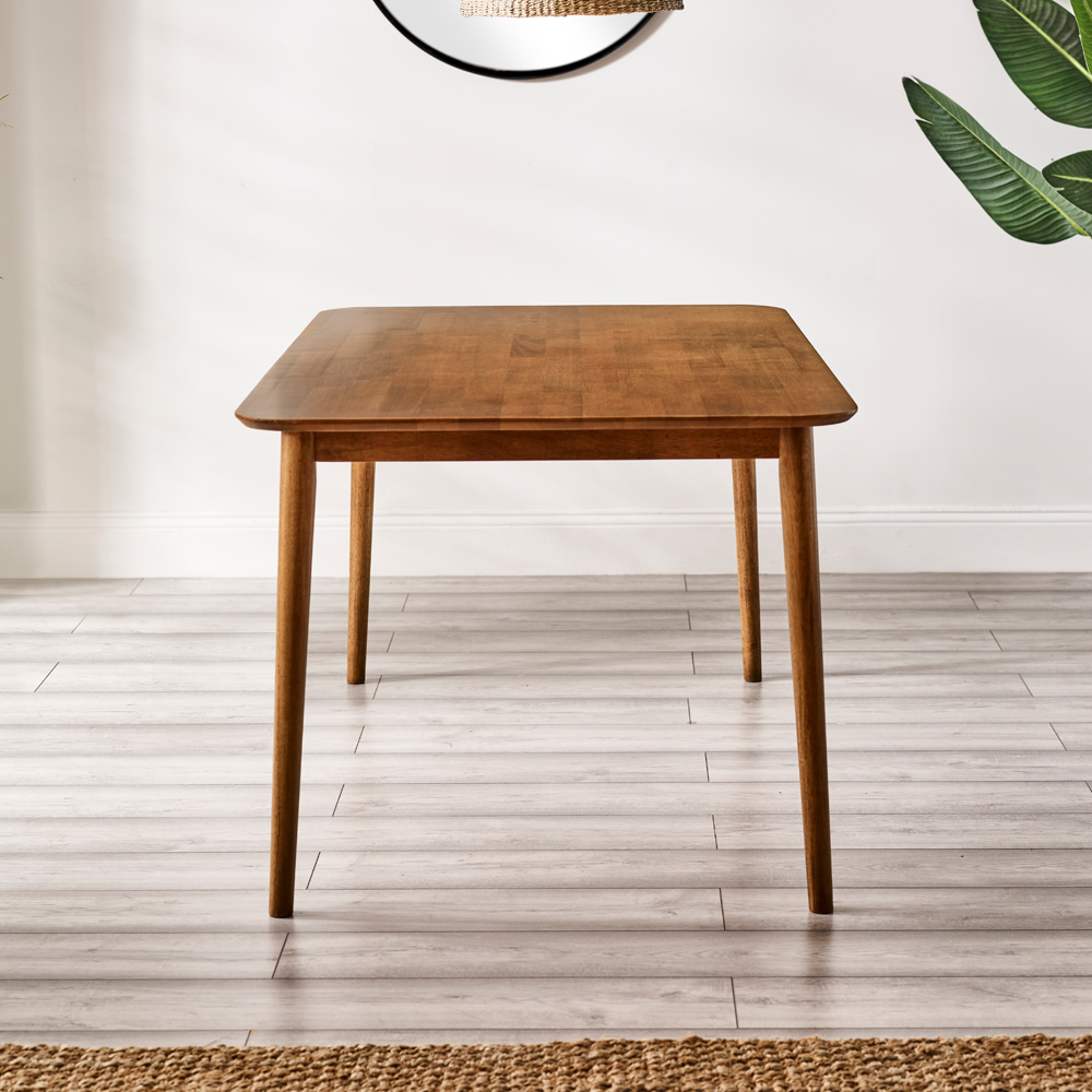 Furniturebox Lymington Marros 6 Seater Wooden Dining Set with 2 Bench Walnut Effect Image 5