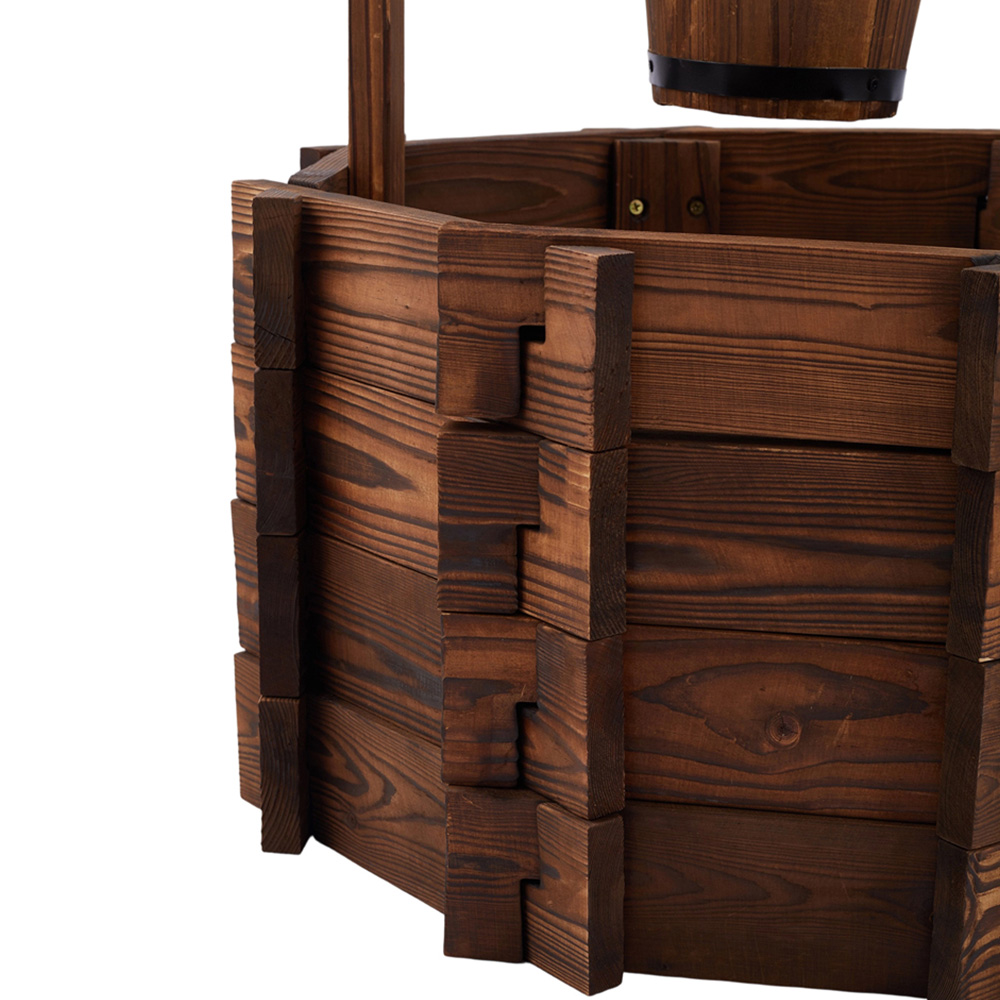 Living and Home Antique Style Wishing Well Planter Image 5