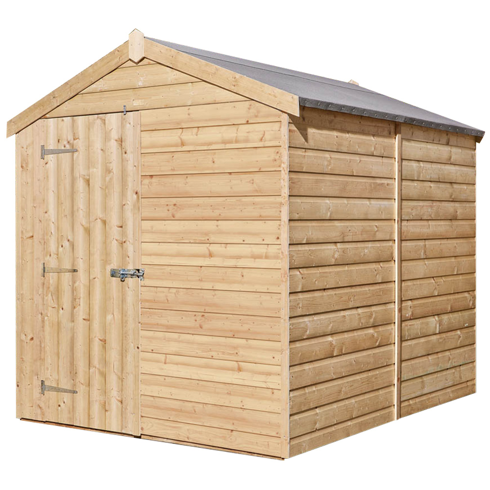 Rowlinson 8 x 6ft Shiplap Apex Shed Image 1