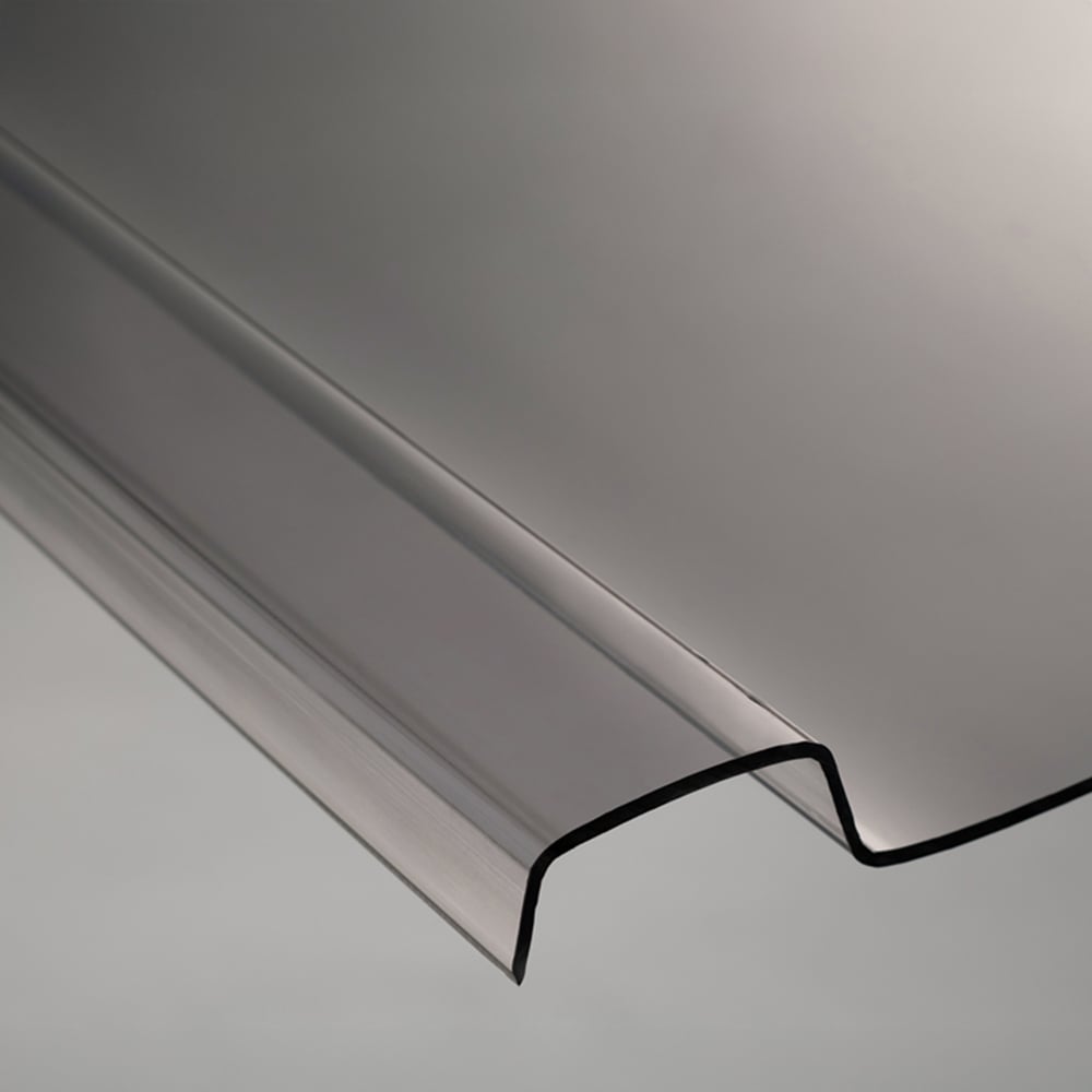 Marlon R Glaze Polycarbonate Grey Glazing Sheet Roof Panel 3mm x 4m Image 2