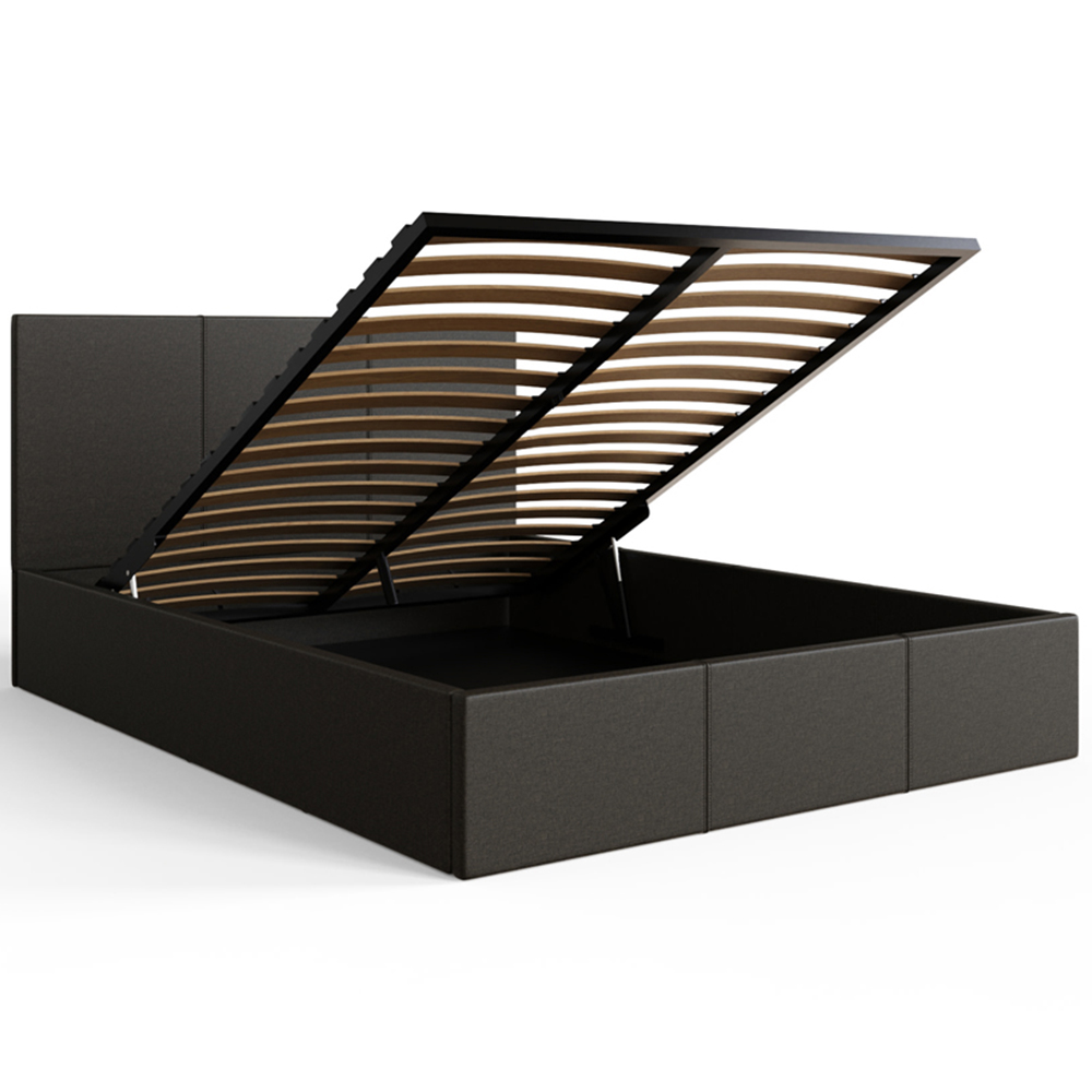 GFW Double Grey End Lift Ottoman Bed Image 4