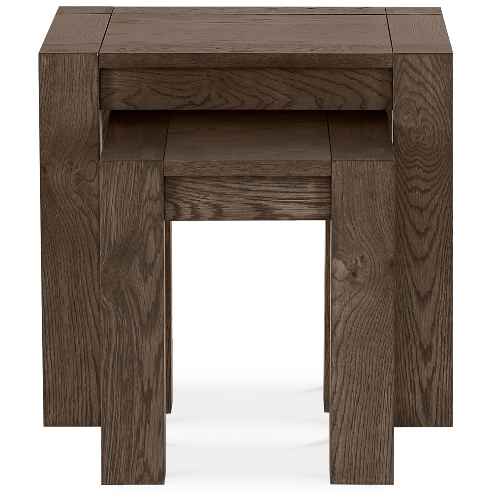 Bentley Designs Turin Dark Oak Nesting Table Set of 2 Image 3