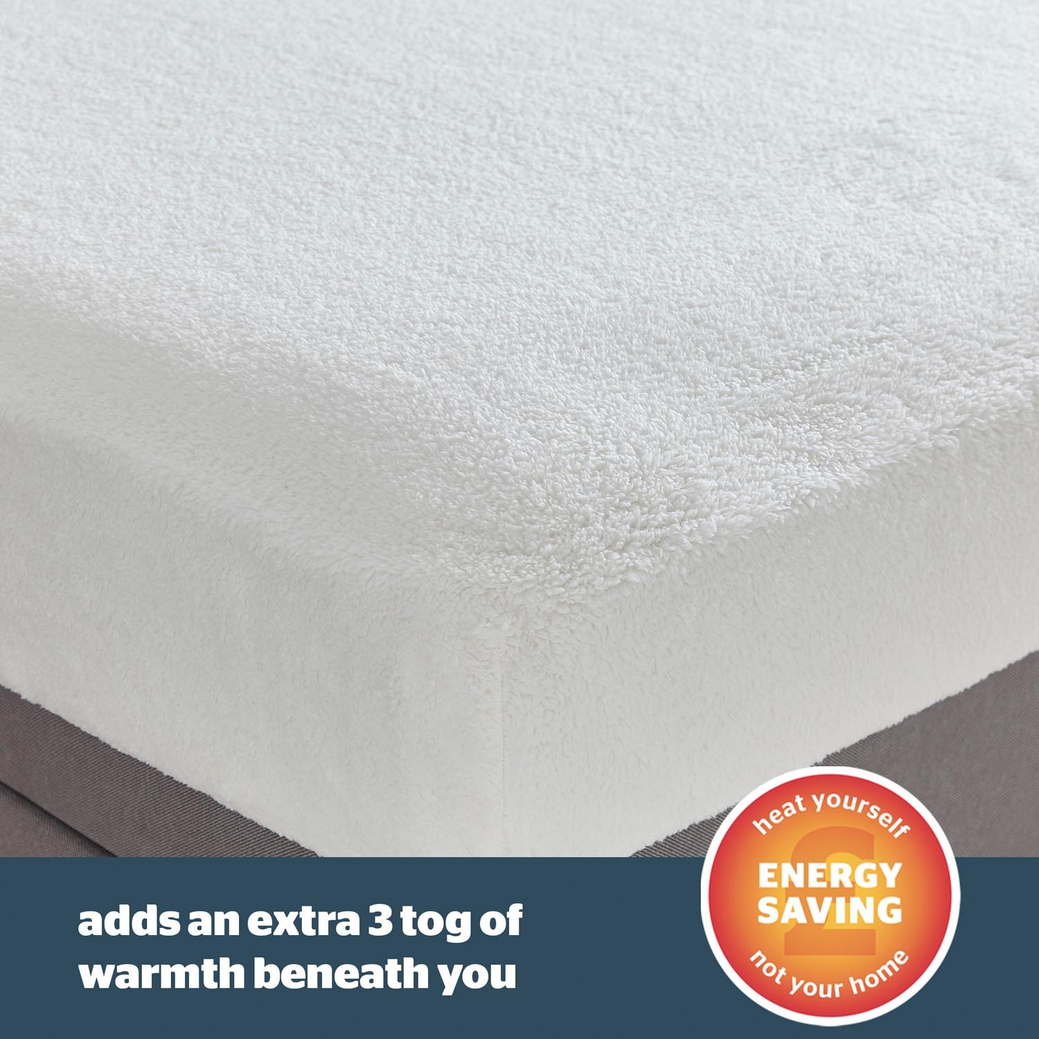 Silentnight Supersoft King Size White Thermal Mattress Cover Image 3