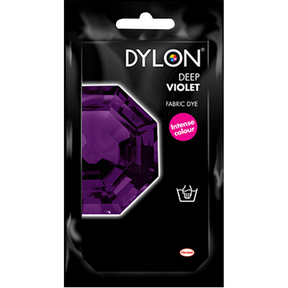 Dylon Deep Violet Hand Fabric Dye Sachet 50g 4 Pack Image 3