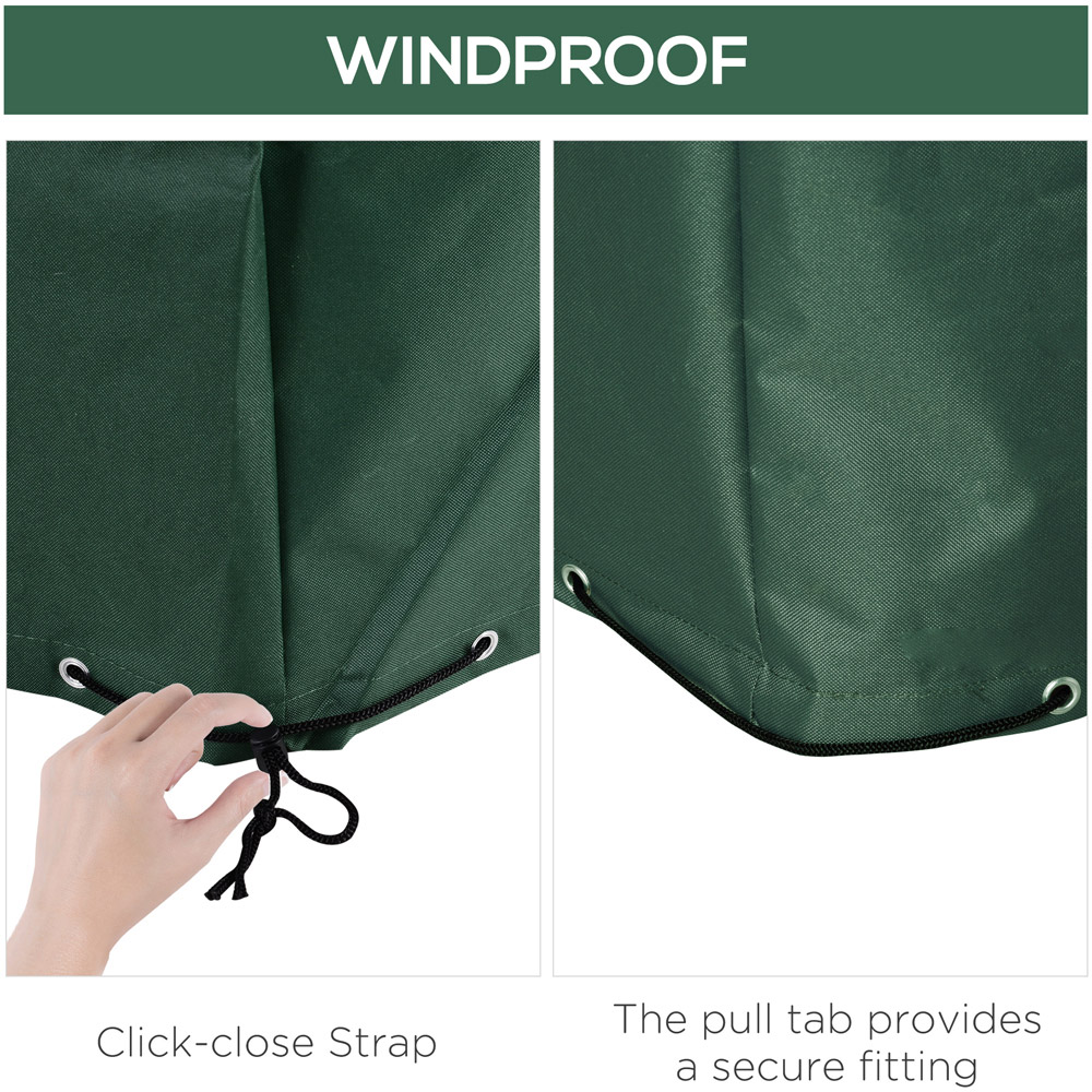 Outsunny Green Outdoor Patio Furniture Cover 86 x 142 x 255cm Image 6