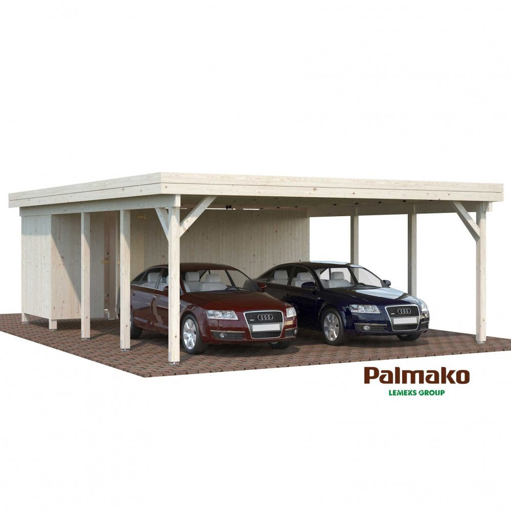 Palmako Karl 2 Double Timber Carport 19.6 x 24.9ft Image 2