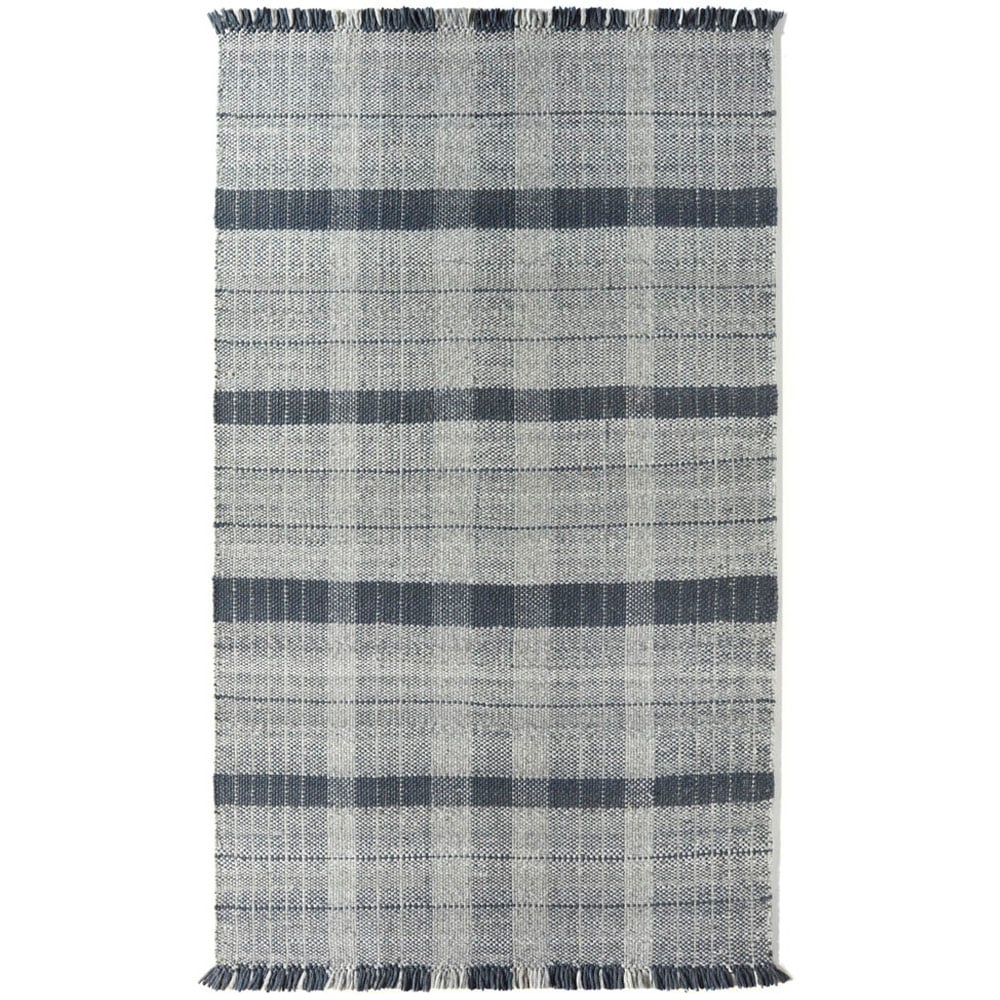 Origins Navy Highland Check Rug 120 x 170cm Image 1