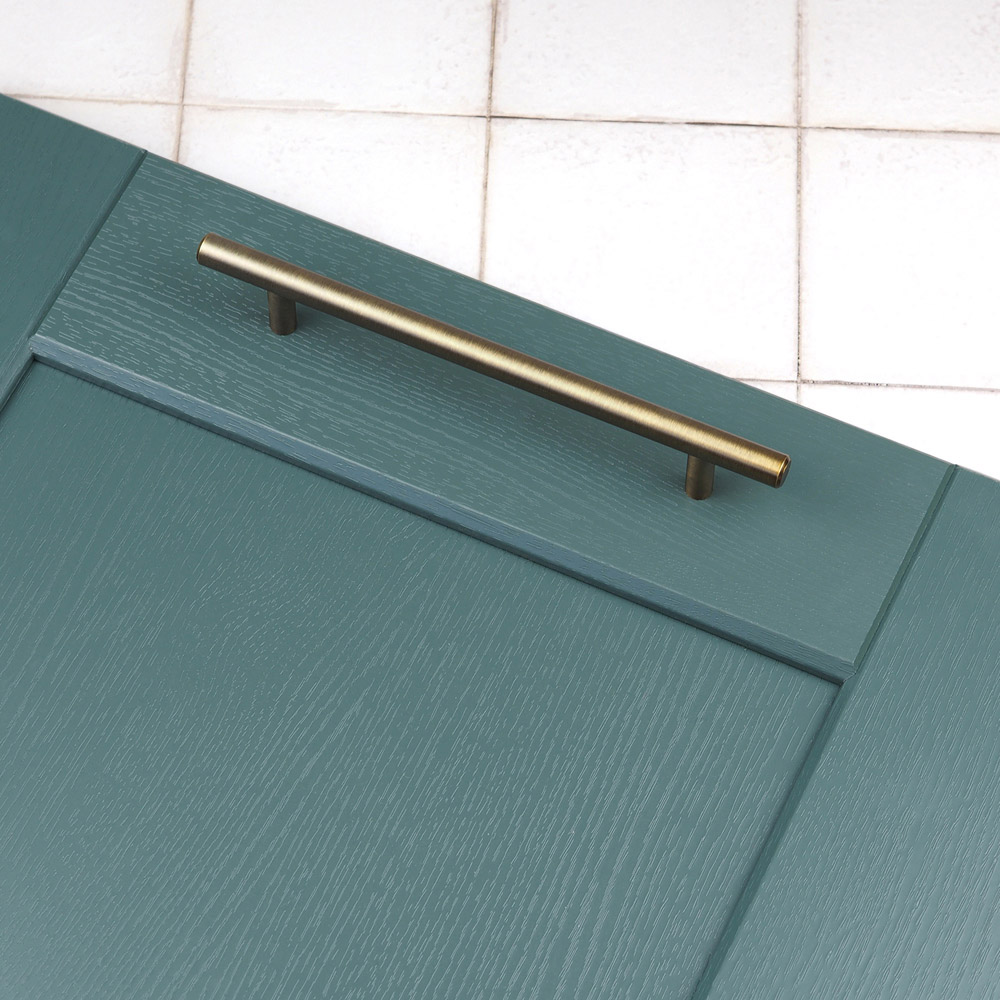Handle & Home Antique Brass Barrel Bar Handle 160mm Image 4