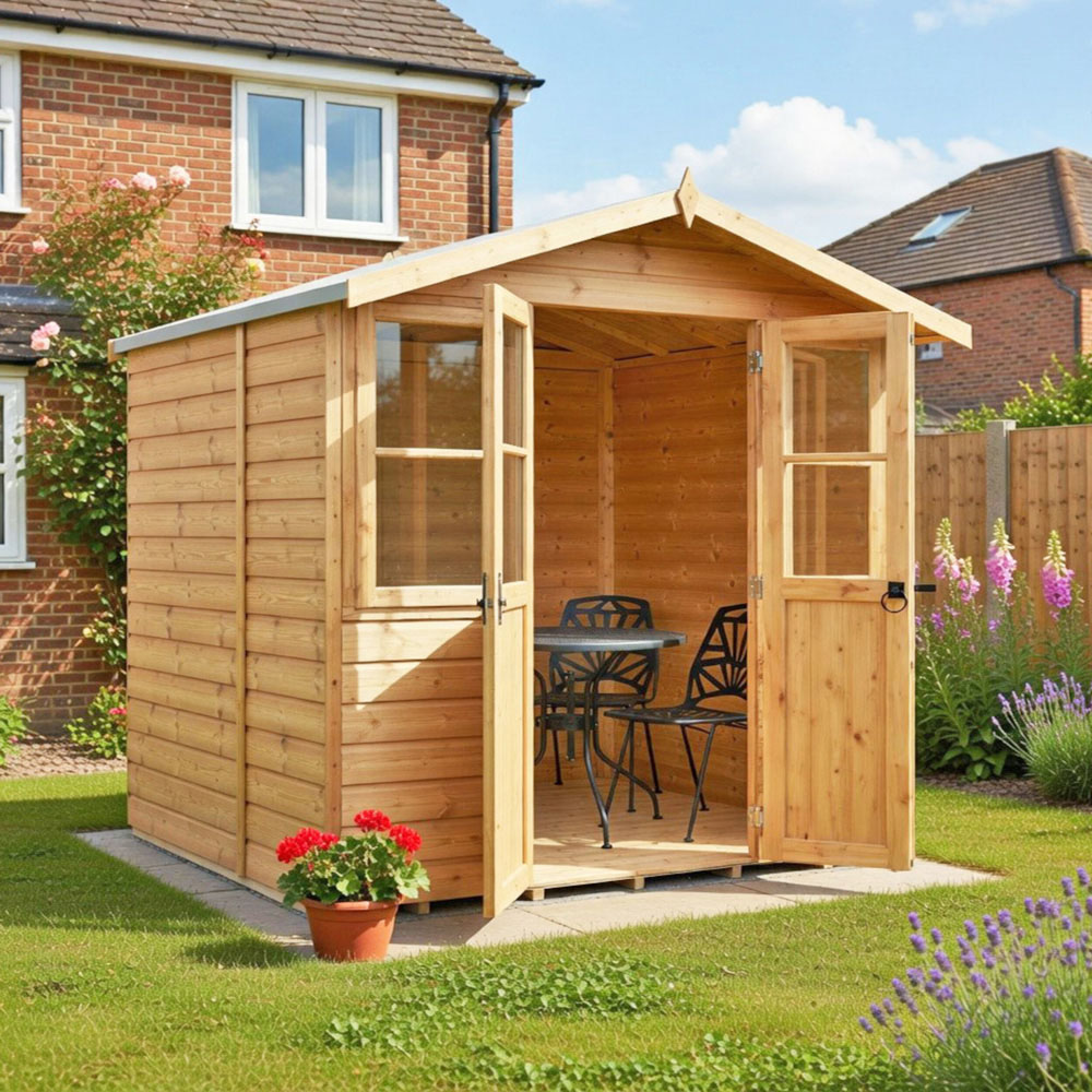 Shire Haddon 7 x 5ft Double Door Traditional Summerhouse Image 6
